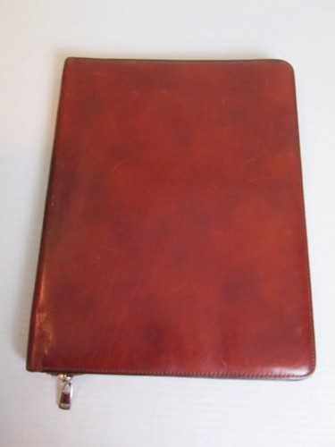 Bosca Zip Around Portfolio ~ Cognac ~ Old Leather Collection ~ Writing Pad ~ EUC