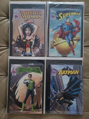 Taco Bell promo: Superman, Wonder Woman, Green Lantern & Batman (mini) NM