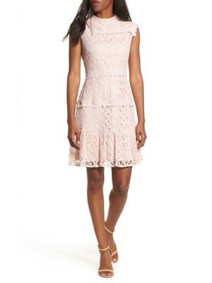 

JULIA JORDAN Женское розовое короткое платье с вырезом на спине и вырезом на спине на подкладке, Розовый