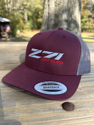 Yupoong 6606 Z71 OBS Chevy 88-98 K1500 Hat Maroon-grey.Fit Like Richardson 112