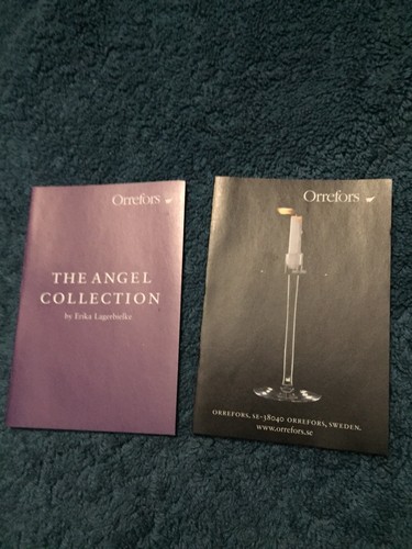 Orrefors Annual Crystal Ornament 2002 Stocking Box/Brochure/Box Cover/ Pouch