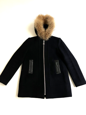 Sandro fur hood clearance coat