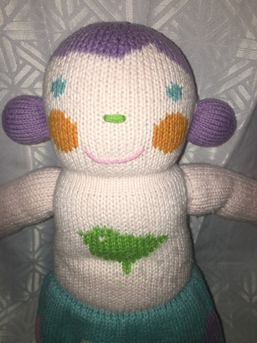 VGUC-HTF-RARE-18” Blabla Kids VIOLET Knit Plush Toy Doll - FREE SHIPPING