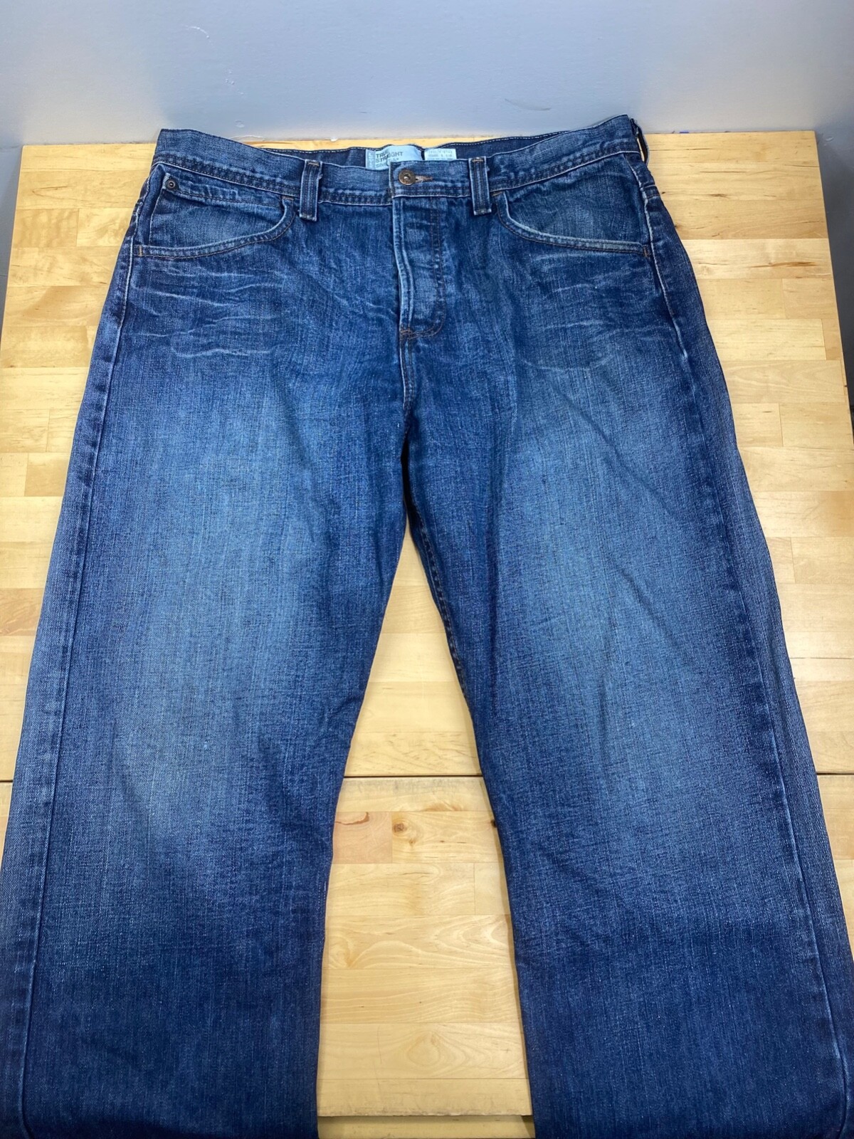 Levi’s 00s Silver Tab TRUE STRIGHT W30 Levis True Straight SilverTab Denim Jeans Mens 38x30 Blue