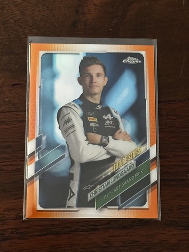 2021 Topps Chrome Formula 1 Christian Lundgaard Orange #79 2021 Topps Chrome Formula 1 Christian Lundgaard Orange #79