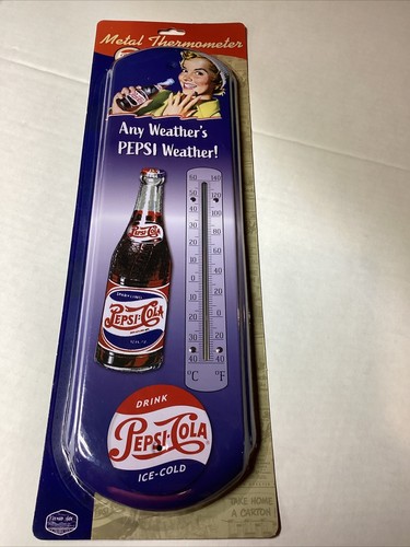 【ペプシコーラPEPSI COLA】ヴィンテージ温度計 ペプシコーラ PEPSI-COLA ビンテージ 温度計 寒暖計