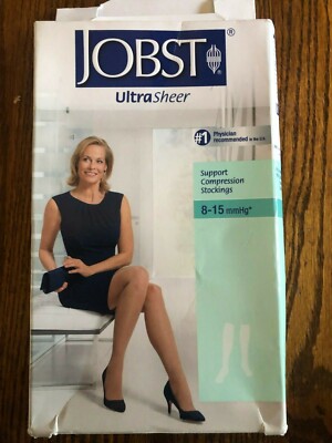 Jobst Utrasheer Black Knee high  CT  Shoe Size 9.5-11  119234