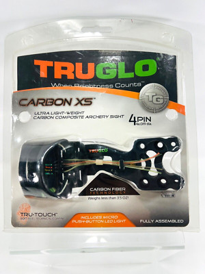 TruGlo Carbon XS Ultra Light - Weight APG 4 Pin .4x. 019 Dia. RH/LH Bow Light