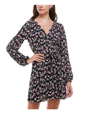 Женский галстук TRIXXI с длинным рукавом, вырез горловины, короткий крой + расклешенное платье