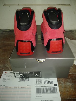 New Air Jordan 18 Retro Toro Gym Red Suede AA2494 601 Chicago Bulls Rare Limited | eBay