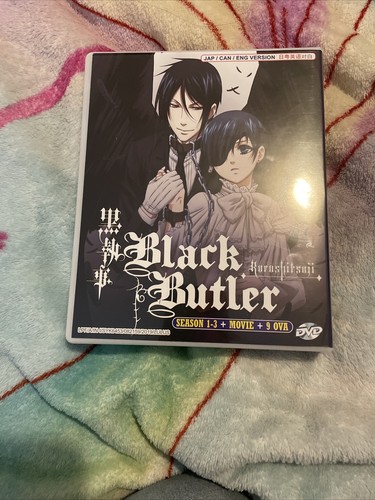 DVD Black Butler Kuroshitsuji Complete Series (Season 1-3 +Movie +