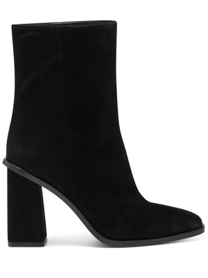 

VINCE CAMUTO Женские черные кожаные ботильоны Dantania с квадратным носком на блочном каблуке, 6 м, Черный, VC-DANTANIA