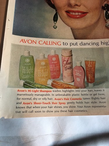 1963 Vintage Ad Avon Cosmetics (E1)
