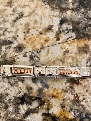 14 Charm Monkey See No Evil, Hear No Evil, Speak No. Bracelet Italian Charm New