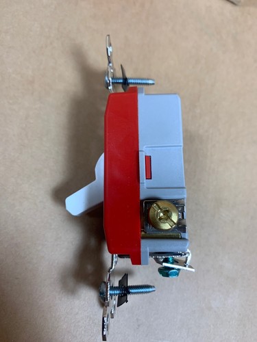 Pass Seymour P&S PS20AC3WSL 3 Way Lighted Switch - 20A Red White Hard Use