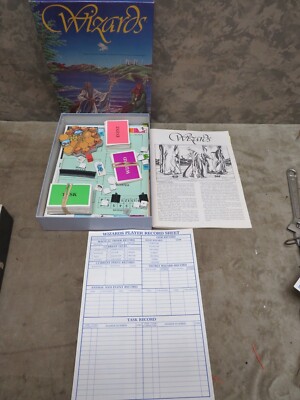 Vintage AVALON HILL WIZARDS Adventure Bookcase Game Gently Used