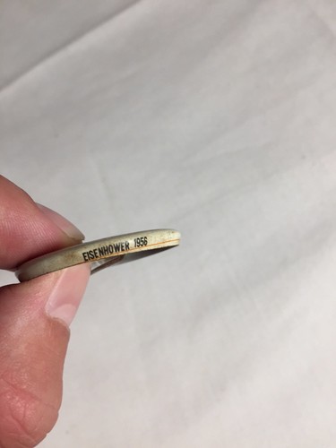 Vintage President Eisenhower Vote For Ike Pinback Button Pin