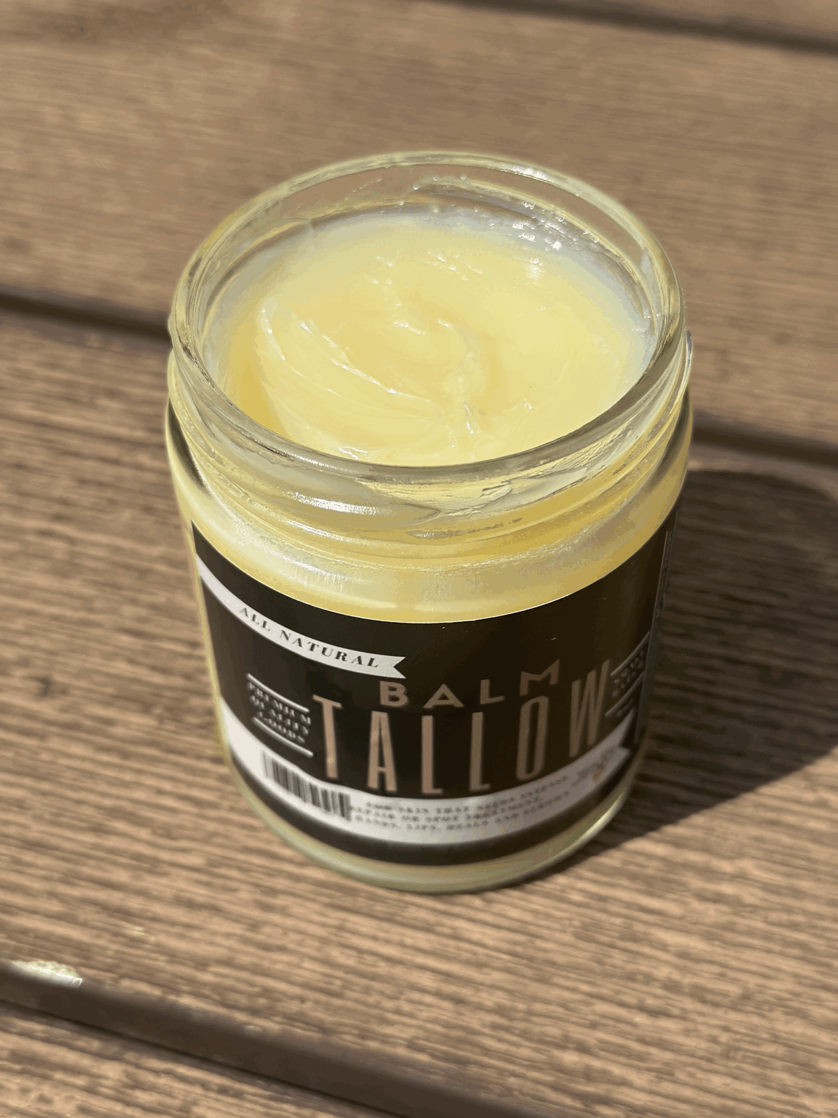 9oz All Natural Tallow Balm, 100% Grass Fed Skin Cream Eucalyptus Spearmint