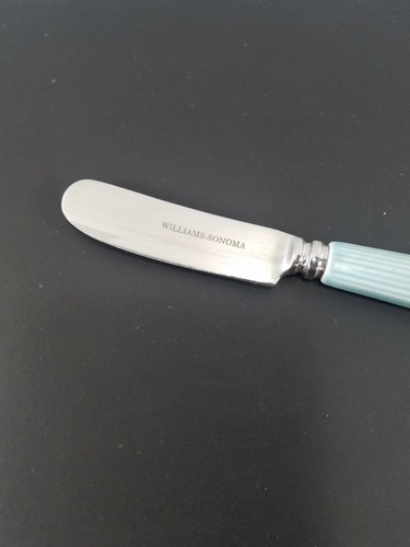 Williams-Sonoma Teal Porcelain Handle Spreader Butter Jelly