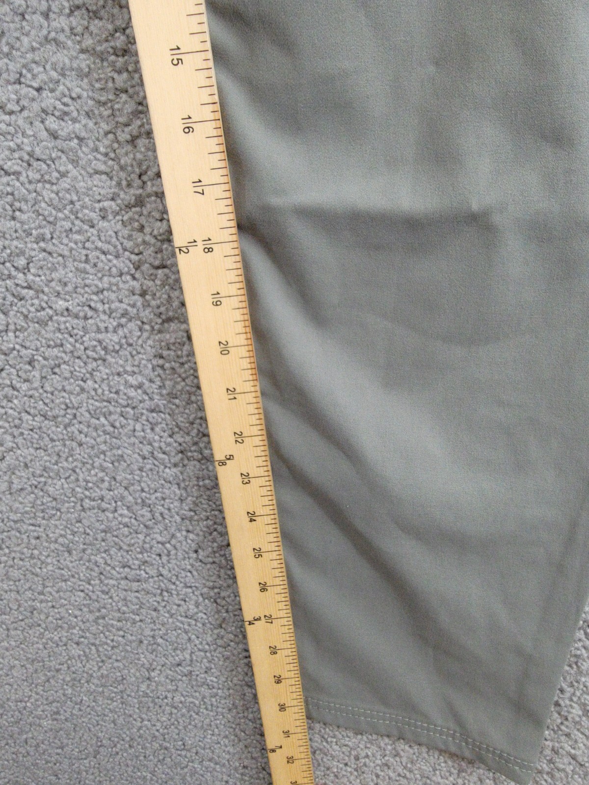 BASS OUTDOOR Essential Tech Cargo Pants Men's 30 Castor Gray Button Zip Closure - Picture 7 of 18