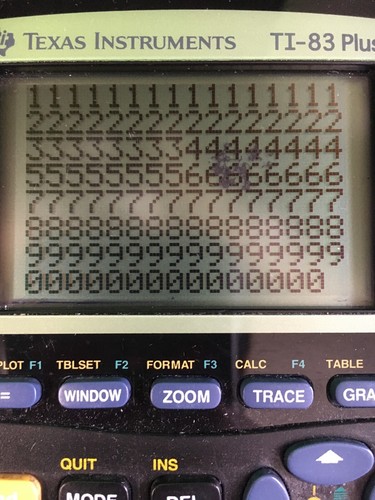 Texas Instruments TI-83 Plus Graphing Calculator (No Cover) Small Spot On Screen
