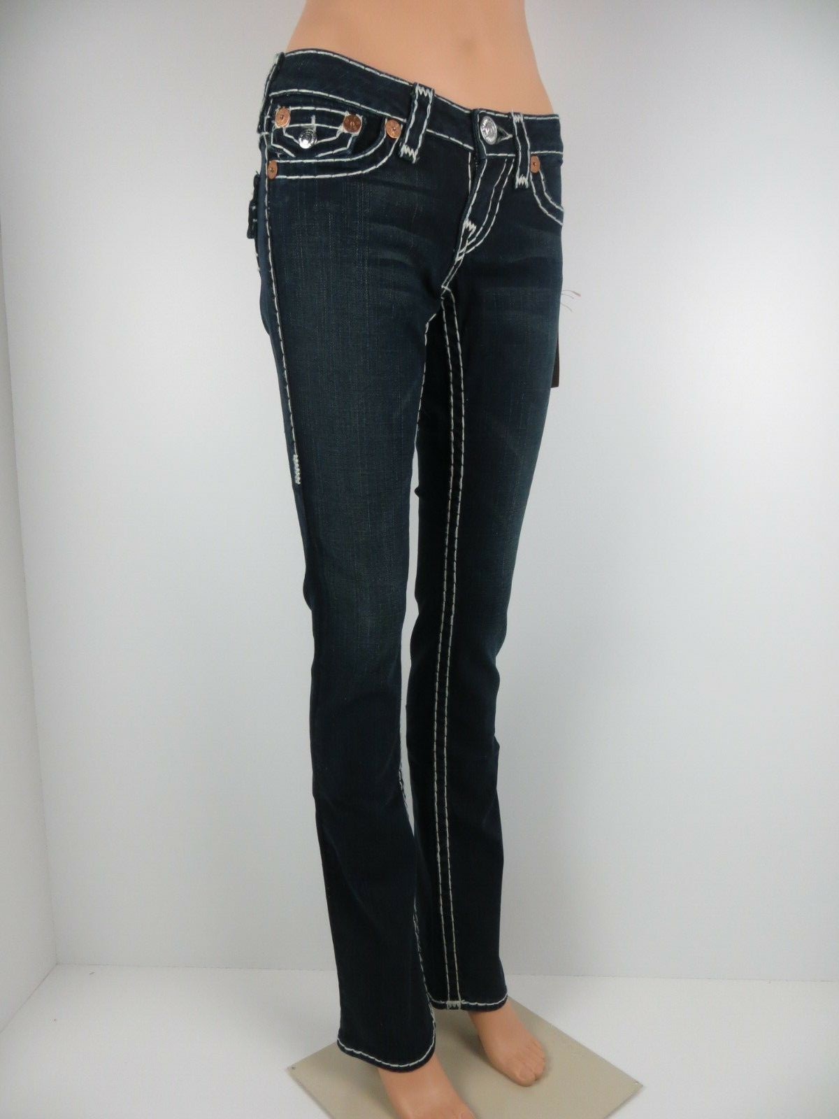 Pre-owned True Religion Billy Super T Women Jeans,veracruz (white), Size 26, R $319.00