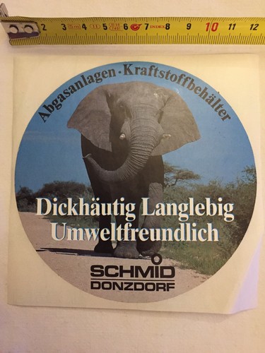 Aufkleber Schmid Donzdorf Abgasanlagen – Kraftstoffbehälter