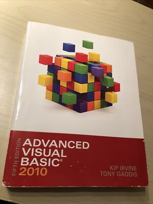 Advanced Visual Basic 2010 by Tony Gaddis & Kip Irvine (Paperback)
