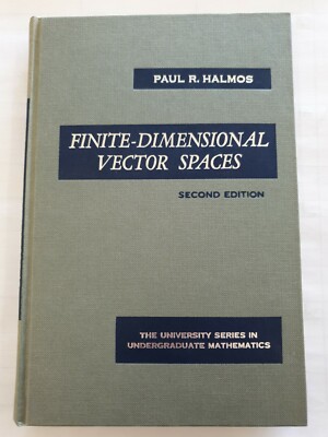 Finite Dimensional Vector Spaces by Paul R. Halmos (Hardback, 1993)