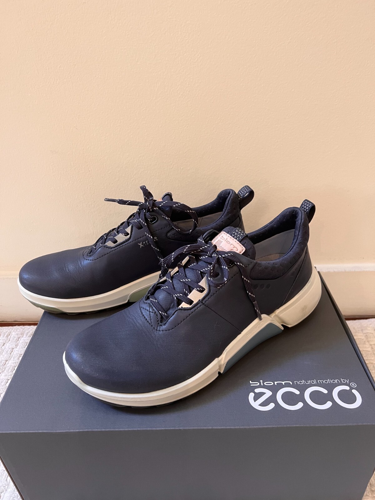 【新品】ECCO Golf Biom H4 / 23.5 37 Men's ECCO® Golf Biom H4 Leather Gore-Tex Shoe | Grey