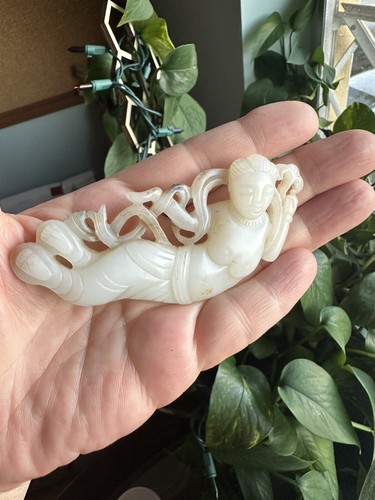 和田玉手把件 清代 Hetian jade hand-held ornament, Qing