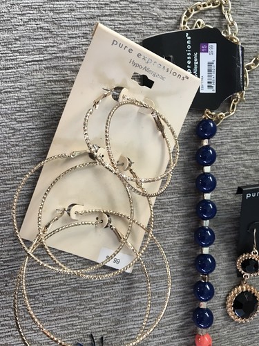 Mixed Jewelry Lot Earrings And Necklace (10) USA Seller New Free Shipping