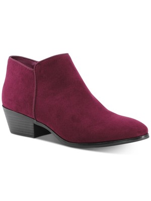 

STYLE - COMPANY Женские бордовые ботильоны на молнии с круглым носком Wileyy, 7,5 Вт, Burgundy, WILEYYF1