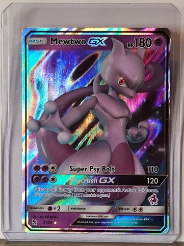 Mewtwo GX 31/68 Hidden Fates- NM Ultra Rare Full Art Pokémon