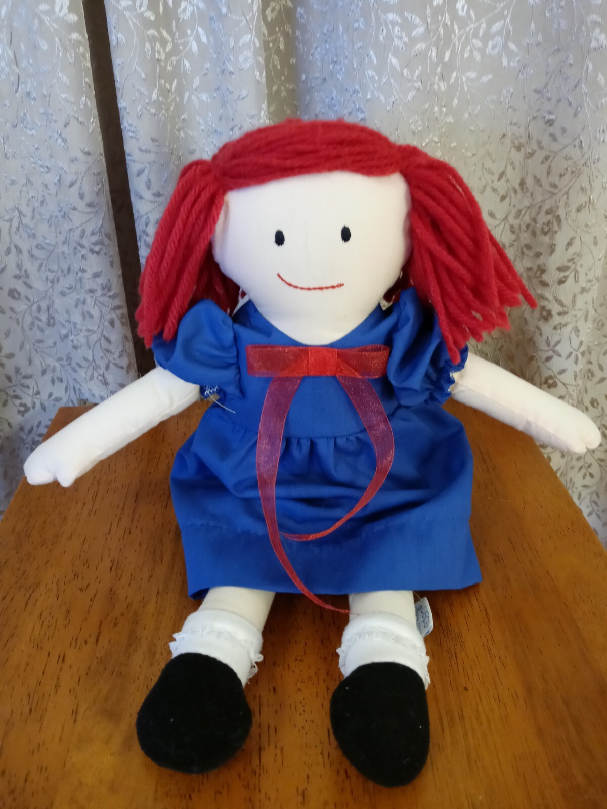 Madeline Vintage 1994 Rag Doll by Eden Appendix Scar on Belly Blue Dress