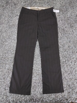 Old Navy Slacks Womens Size 4 Brown Straight Through The Hip And Thigh Boot Cut