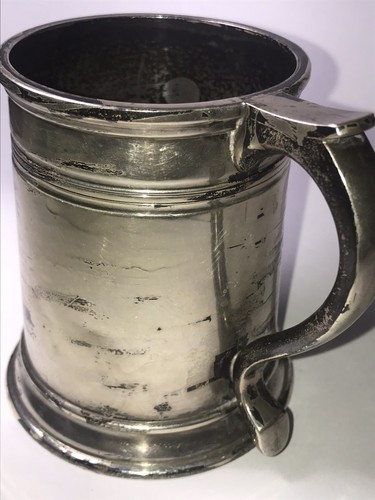 Early English Sterling Silver Tankard Stokes & Ireland Chester England
