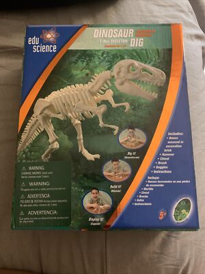 Edu Science Dinosaur Dig T-Rex Skeleton Brand New Never Opened 2007 Geoffrey Inc