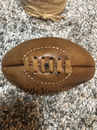 'Twickenham' Rugby Ball Mini Size Brown Leather Trophy Ball