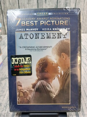 Atonement (DVD, 2008, Widescreen) James McAvoy, Keira Knightley - Brand New 
