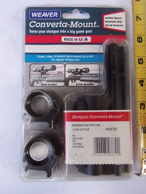 WEAVER CONVERTA-MOUNT 48870 FITS REM 870/1100 NO DRILL OR TAP