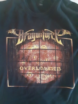 Dragonforce Maximum Overload World Tour 2014-2016 T Shirt Medium Black