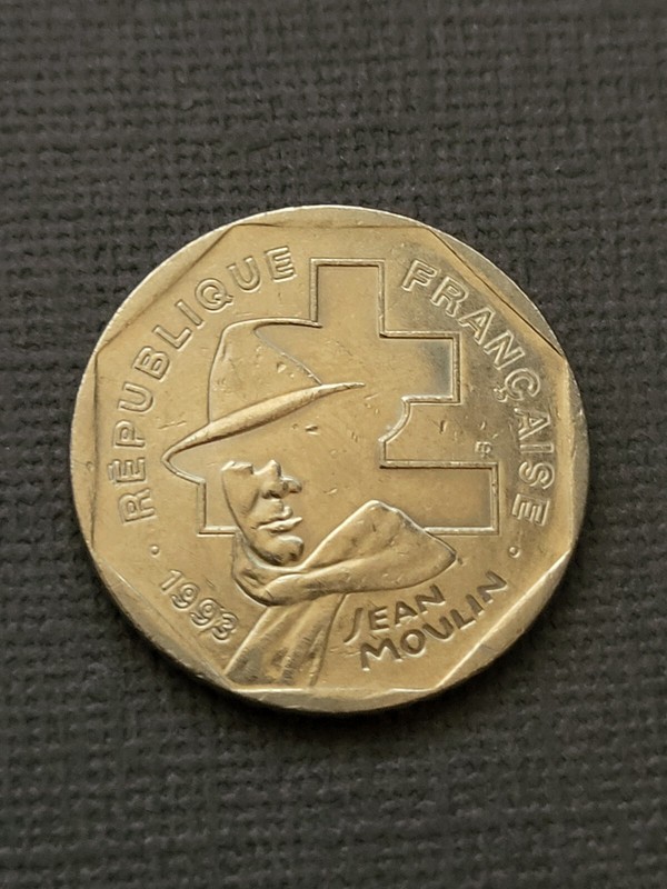 2 Francs - Jean Moulin - 1993          [S31-24]