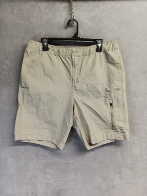 George Rip Stop Stretch Shorts Mens Size L 36x38 Beige Tan 