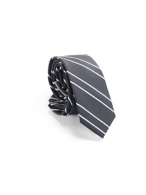 

INC Мужской черный галстук скинни в полоску с карандашом