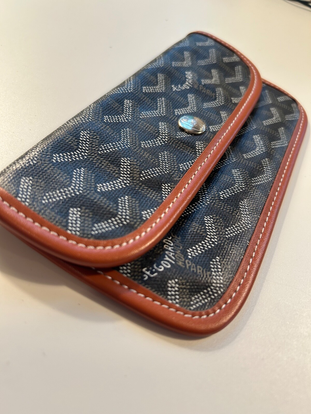 Goyard ZIP Wallet ブラック/ブラウン Goyard Black Matignon Zip Around Wallet GM - Ann's Fabulous