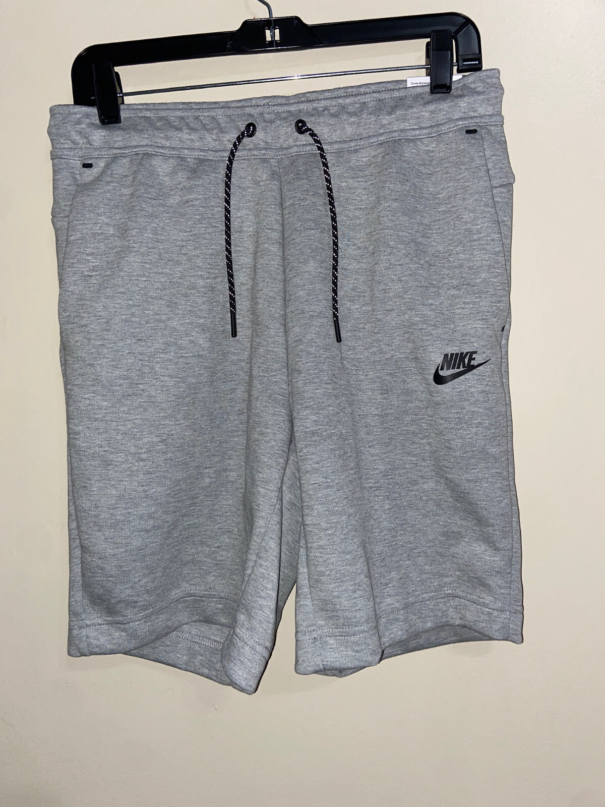 mens nike grey fleece shorts