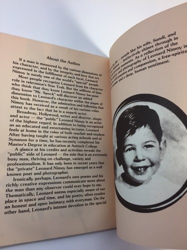 We Are All Children Searching for Love Leonard Nimoy (Spock) Poetry Retro Art