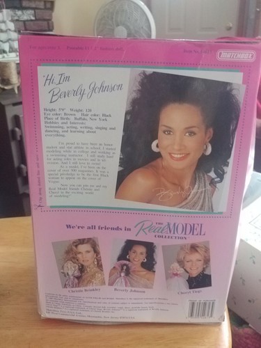 Beverly Johnson The Real Model Collection Doll #54613  1989 Matchbox A3