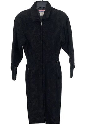 Vintage OBERMEYER Alpine Zahra  Piece Ski Snow Suit Black Ladies Size 6